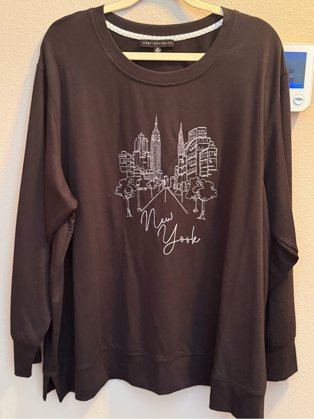 JANE + DELANCEY New York Graphic Crewneck Sweater